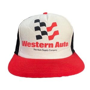 Vintage 90’s/00’s Western Auto Snap Back Trucker Hat OSFA